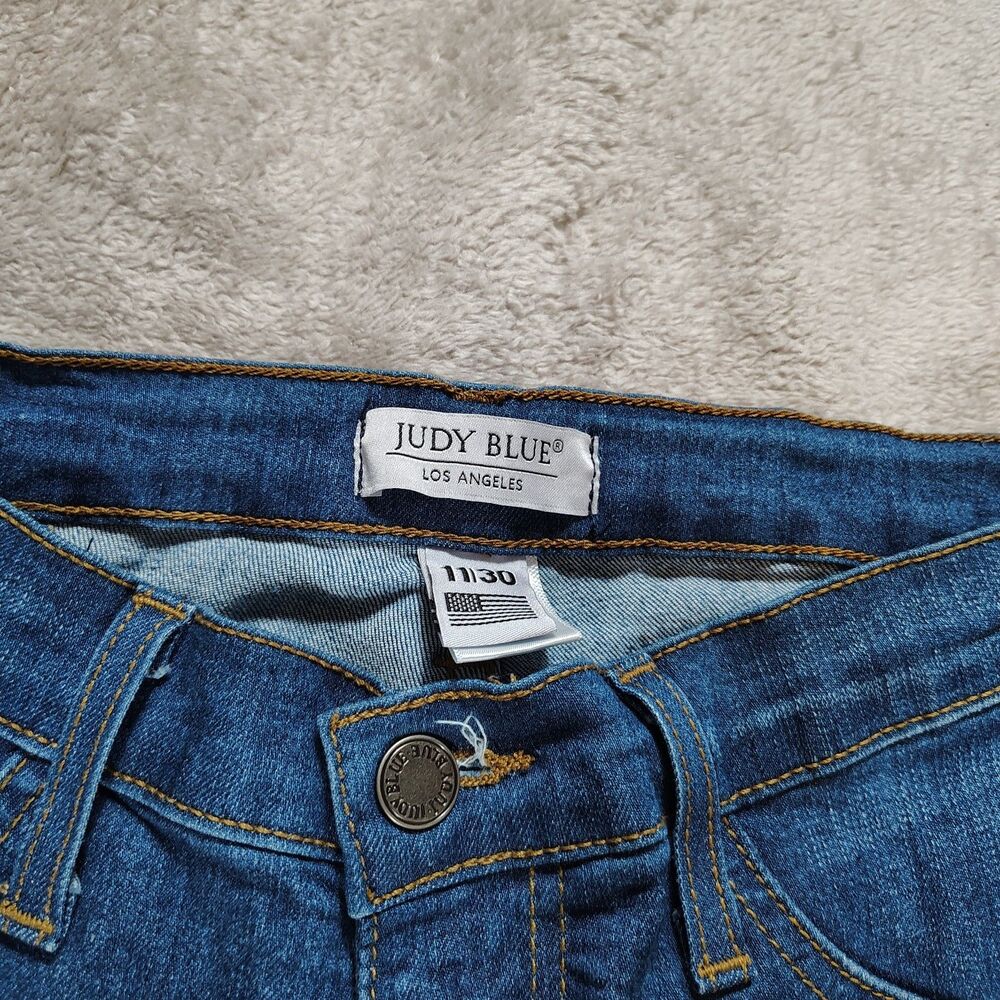 Judy Blue Jeans Denim Flare 8396 Memphis High Rise Bell Bottoms Size 11/30 - Picture 6 of 10